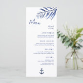 Kustbruiloft ankermenu menu (Staand voorkant)