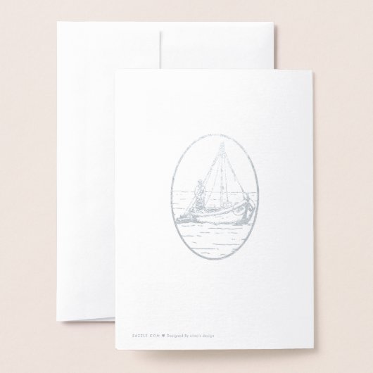  kustbruiloft - Dank u Folie Kaarten (Met envelop)