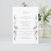 Kustbruiloft details kaart (Staand voorkant)