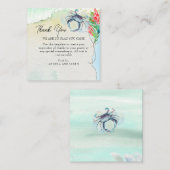 Kustbruiloft Maryland Crab Notitiekaartje (Voorkant / Achterkant)