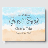 Kustbruiloft Ocean Waves Gastenboek (Voorkant)