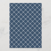 Kustbruiloft Stofblauw Klassiek Tafelnummer (Achterkant)