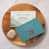 Kustbruiloft Website Tussenkaart Turquoise Blue Informatiekaartje