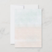 Kustbruiloft Witte Egretsimpel RSVP Kaartje (Achterkant)