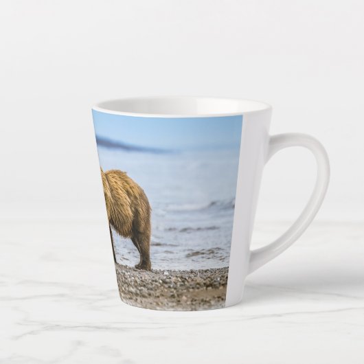 Kustbruine beren latte mok (Rechts)