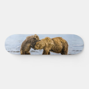 Kustbruine beren persoonlijk skateboard