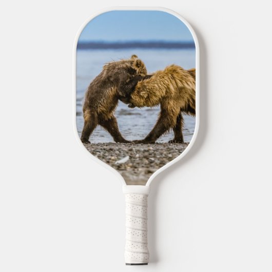 Kustbruine beren pickleball paddle (Voorkant)