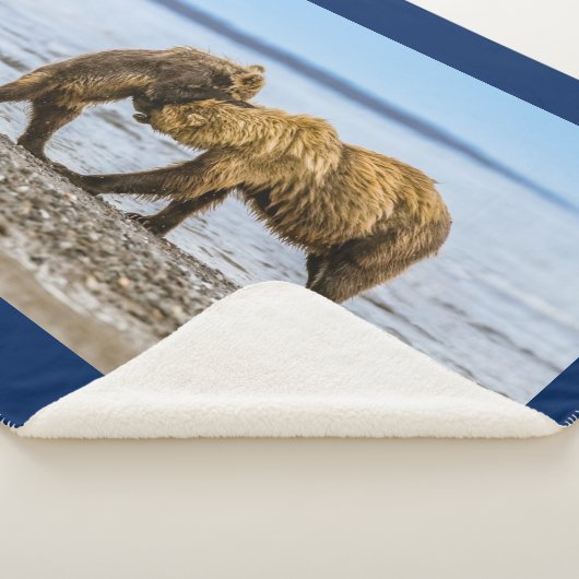 Kustbruine beren sherpa deken (3/4)