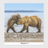 Kustbruine beren sticker (Vel)