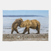 Kustbruine beren theedoek (Horizontaal)