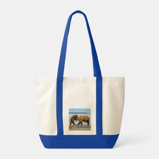 Kustbruine beren tote bag (Achterkant)