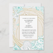 kustbruine bruiloft kaart (Voorkant)