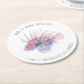 Kustbruinvissen Ronde Kartonnen Onderzetter (Gebogen)