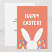 KUSTBUNNINGHOOFD EN EENVOUDIGE EIEREN FEESTDAGENKAART (Voorkant / Achterkant)