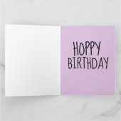 KUSTBUNNY RABBIT - GROTE BIRTHDAAGKAART KAART (Binnen)