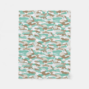 kustcamouflage fleece deken