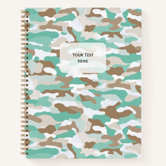 kustcamouflage notitieboek (Voorkant)