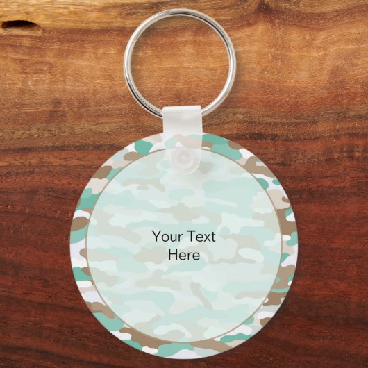 Kustcamouflage Rugged Aluminium Sleutelhanger (Achterkant)