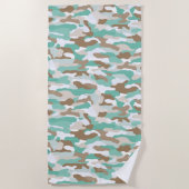 kustcamouflage strandlaken (Voorkant)