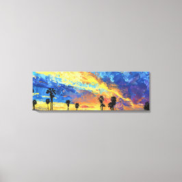 Kustcanvas: SoCal Sunset Dreams Canvas Afdruk
