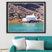 Kustcharm: Santorini, Griekenland's gesloten kapel Poster