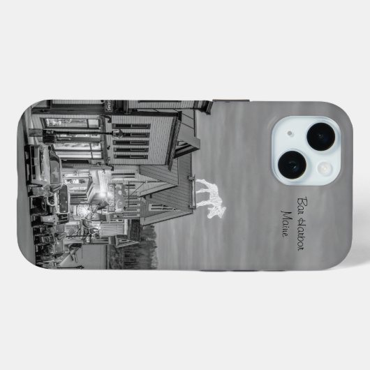 Kustcharme: Bar Harbor Maine iPhone Case (Achterkant (horizontaal))
