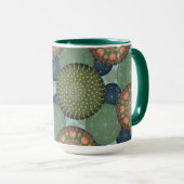 Kustchic gestileerd koraal mok (Voorkant rechts)