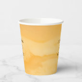 Kustchic gouden zand turquoise water bruiloft papieren bekers (Links)