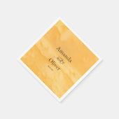 Kustchic gouden zand turquoise water bruiloft servet (Hoek)