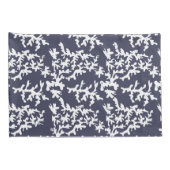 Kustchic Hamptons Blauw en Wit Koraalrif Kussensloop (Achterkant-Rechts)