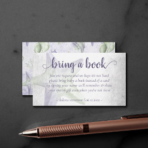 Kustchic   Paarse groene zeester Breng een boek Informatiekaartje