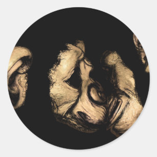 kustchimps ronde sticker