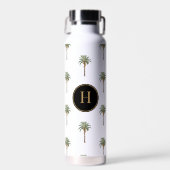Kustchique Palmboom Monogram Waterfles (Voorkant)