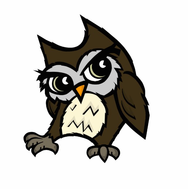 KUSTCHRISTMAS HOLIDAY SCULPTURE OWL ORNAMENT FOTOBEELDJE ORNAMENT (Voorkant)