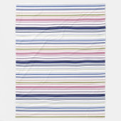 Kustcomfort: Strandstrepen Gooi Deken (Voorkant)