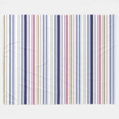 Kustcomfort: Strandstrepen Gooi Deken (Voorkant (Horizontaal))