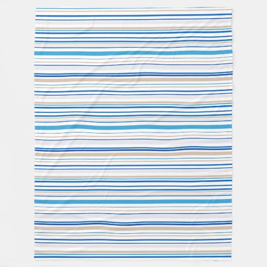 Kustcomfort: Strandstrepen Gooi Deken (Voorkant)