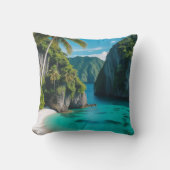 Kustcomfort: Tropical Cove Paradise Kussen (Voorkant)