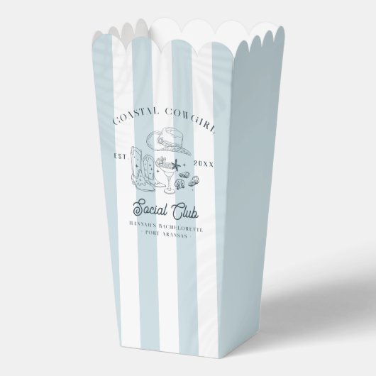 Kustcowgirl Bachelorette Bedankdoosjes (Voorkant)