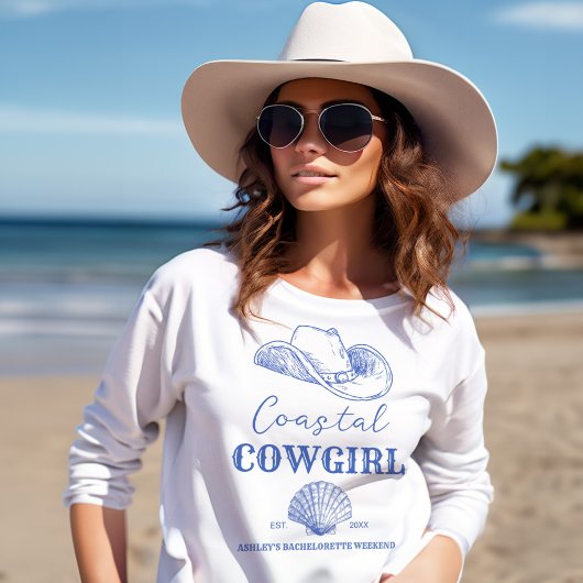 Kustcowgirl Bachelorette feestgeschenken T-shirt
