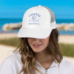 Kustcowgirl Bachelorette feestgunsten Trucker Pet<br><div class="desc">Coastal Cowgirl Bachelorette weekend op een kust bachelorette gunsten gepersonaliseerd gedrukt pet,  bachelorette partij gepersonaliseerde gunst pet stoffige blauw marine nautische cowgirl strand stoffige blauw thema partij gunsten zomer pet</div>