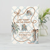 Kustcowgirl Bachelorette Kaart (Staand voorkant)