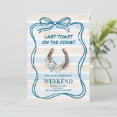Kustcowgirl Bachelorette Kaart (Staand voorkant)