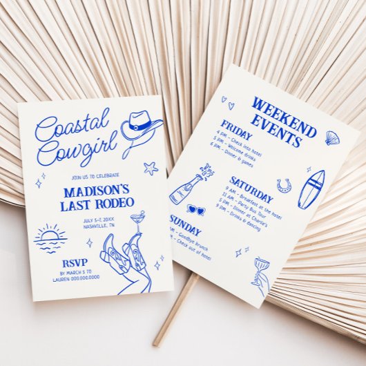 Kustcowgirl Bachelorette Kaart