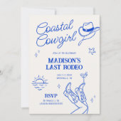 Kustcowgirl Bachelorette Kaart (Voorkant)