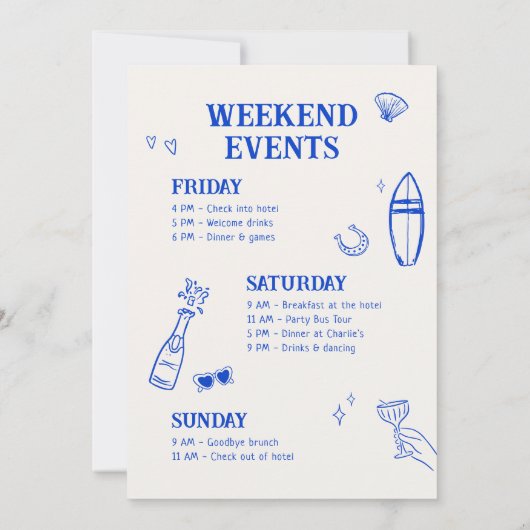 Kustcowgirl Bachelorette Kaart (Achterkant)