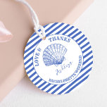 Kustcowgirl Bachelorette weekend gedrukt Bedankjes Labels<br><div class="desc">Coastal Cowgirl Bachelorette weekend op een kust gepersonaliseerd monogram gedrukt gunsttags sjabloon,  bachelorette party gepersonaliseerde gunsttags stoffige blauw marien nautisch cowgirl strand stoffige blauw thema party gunst labels</div>