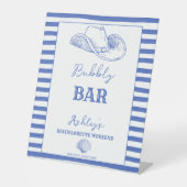 Kustcowgirl Bachelorette weekend gedrukt Reclamebord Met Voetstuk (Voorkant)