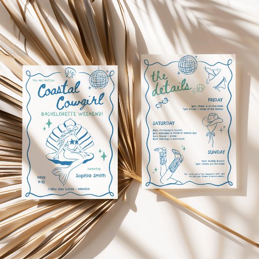 Kustcowgirl Bachelorette Weekend Route Kaart