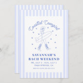 Kustcowgirl Bachelorette Weekend Route Kaart (Voorkant / Achterkant)